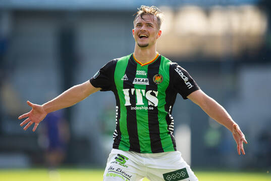 GAIS Alexander Ahl Holmström jublar