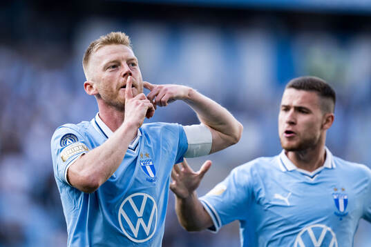 Malmö FFs Anders Christiansen jublar