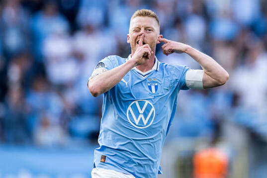 Malmö FFs Anders Christiansen jublar