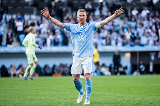 Malmö FFs Anders Christiansen jublar