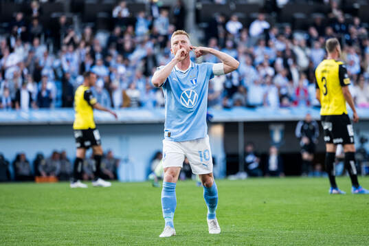 Malmö FFs Anders Christiansen jublar