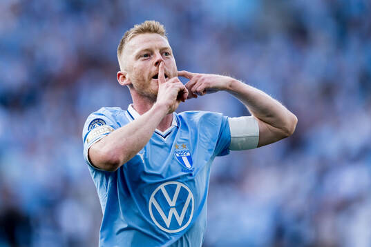 Malmö FFs Anders Christiansen jublar
