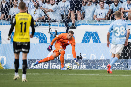 Malmö FFs målvakt Johan Dahlin