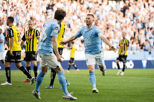 Malmö FFs Anders Christiansen jublar