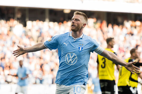 Malmö FFs Anders Christiansen jublar