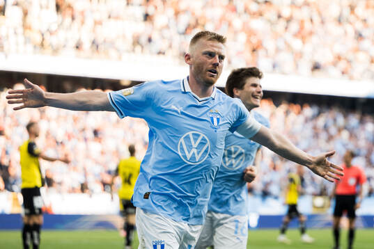 Malmö FFs Anders Christiansen jublar