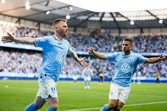 Malmö FFs Anders Christiansen jublar