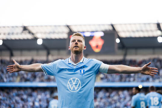 Malmö FFs Anders Christiansen jublar
