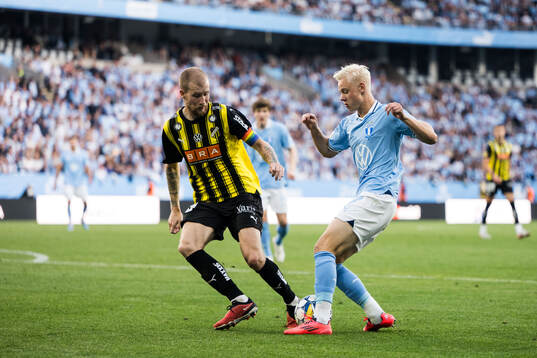 under fotbollsmatchen i Allsvenskan mellan Malmö FF och