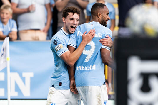 Malmö FFs Colin Rösler jublar