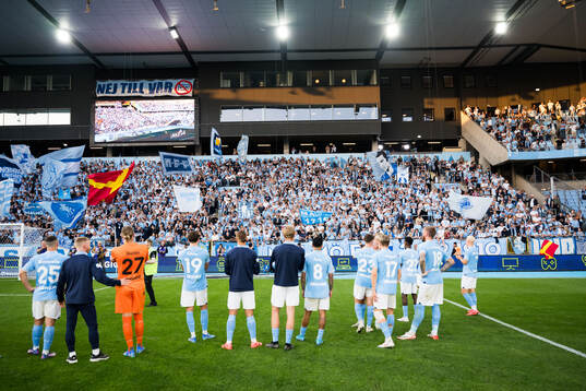 Malmö FFs spelare jublar