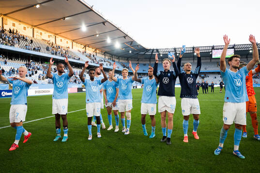 Malmö FFs spelare jublar