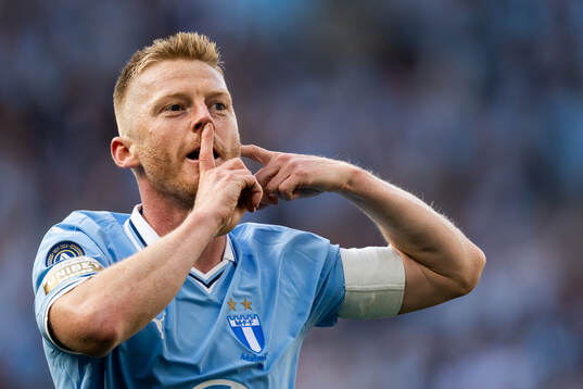 Malmö FFs Anders Christiansen jublar