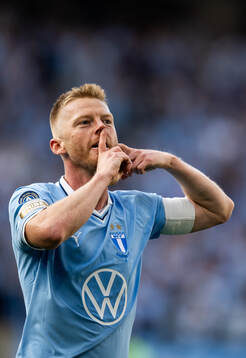 Malmö FFs Anders Christiansen jublar