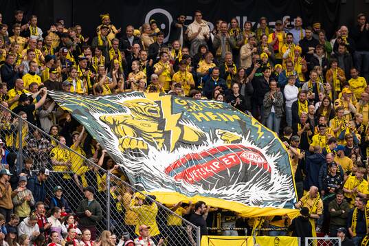 Spectators in the stands