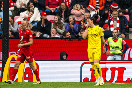 Andreas Helmersen of Bodø/Glimt reacts