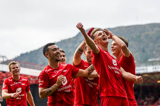 Emil Kornvig of Brann celebrates