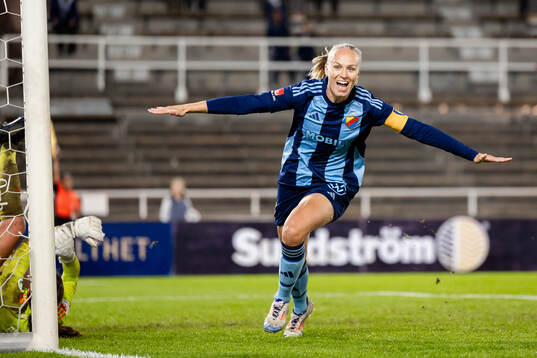 Djurgårdens Matilda Plan jublar