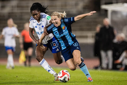 IFK Norrköpings Maya Aliyah Antoine och Djurgårdens Mimmi