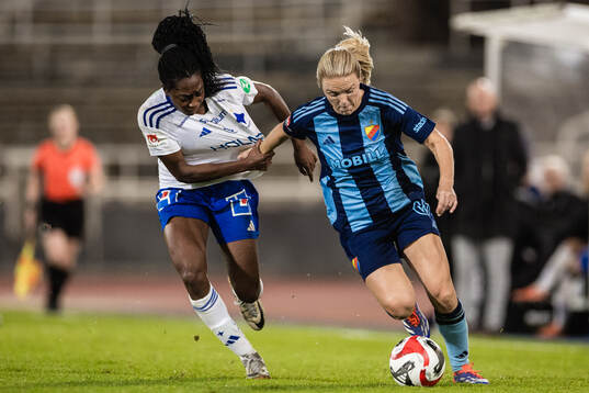 IFK Norrköpings Maya Aliyah Antoine och Djurgårdens Mimmi