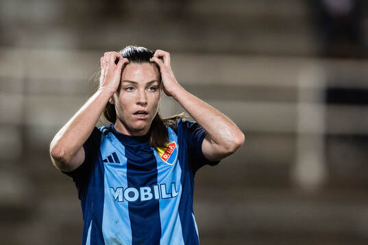 Djurgårdens Pauline Hammarlund deppar