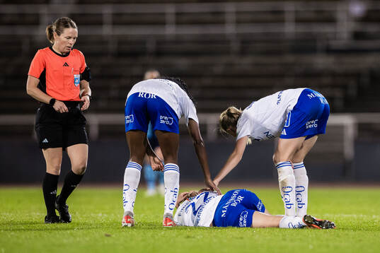 IFK Norrköpings Fanny Andersson har ont