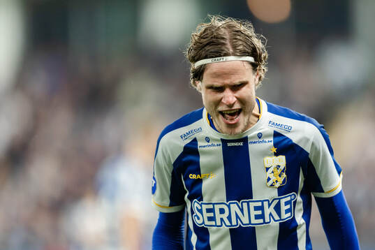 IFK Göteborgs Gustaf Norlin reagerar