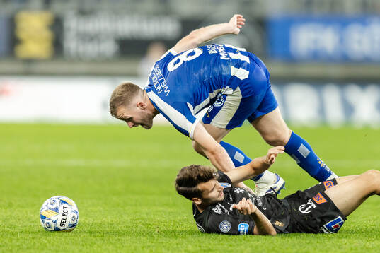 IFK Göteborgs Jonas Bager och Halmstads Rasmus