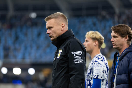 IFK Göteborgs tränare Stefan Billborn deppar