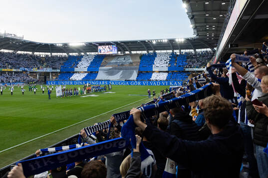 IFK Göteborgs klack med ett Tifo