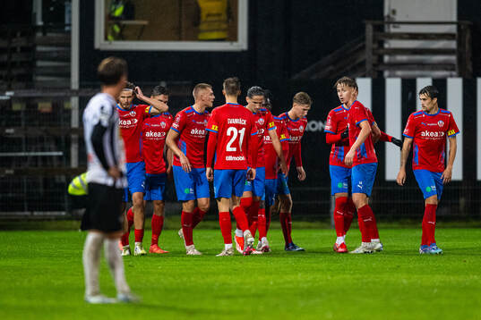 Helsingborgs spelare jublar