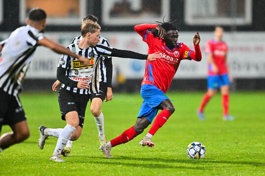 Landskronas Adam Egnell och Helsingborgs Benjamin Acquah