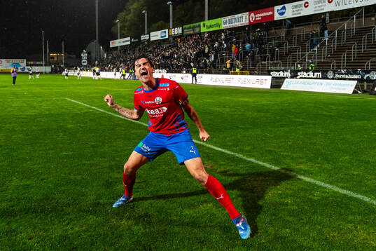 Helsingborgs Jon Birkfeldt jublar