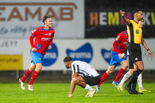 Helsingborgs Daniel Bergman jublar