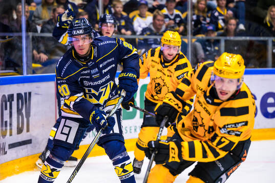 HV71s Andre Petersson och Skellefteås Pär Lindholm