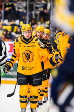 Skellefteås Axel Sandin Pellikka jublar