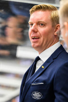 HV71s tränare Anton Blomqvist