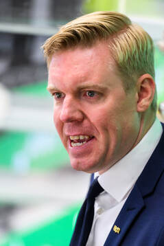 HV71s tränare Anton Blomqvist