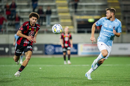 Östersunds Ziad Ghanoum och Gefles Leo Englund