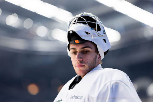Färjestads målvakt Damian Clara