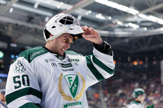 Färjestads målvakt Damian Clara