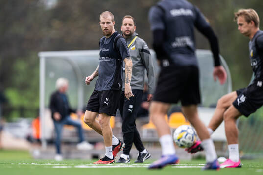 Simon Gustafson och tränare Joop Oosterveld