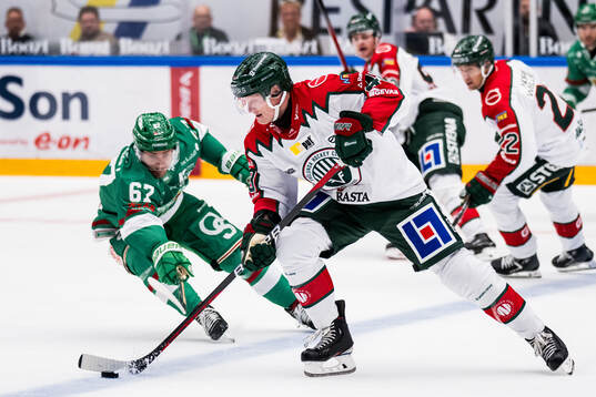 Rögles Leon Bristedt och Frölundas Carl Klingberg