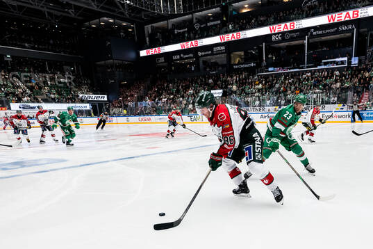 Frölundas Erik Thorell och Rögles Josh Dickinson