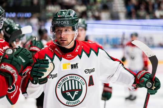 Frölundas Nicklas Lasu jublar