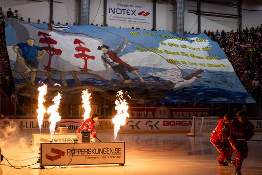 Timråpubliken med tifo