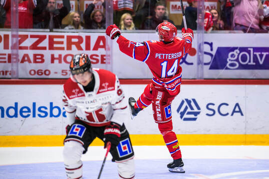 Timrås Emil Pettersson jublar