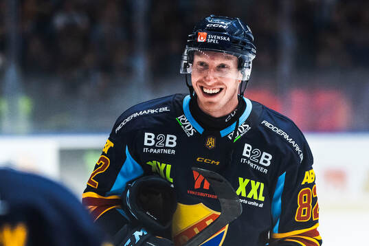 Djurgårdens Colby Sissons jublar