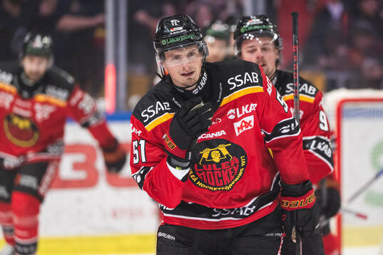 Luleås Markus Nurmi jublar