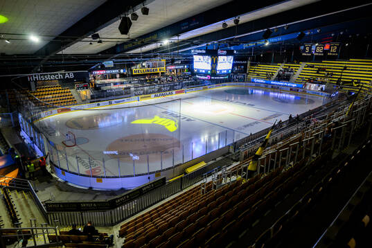 Interiör vy av ABB Arena